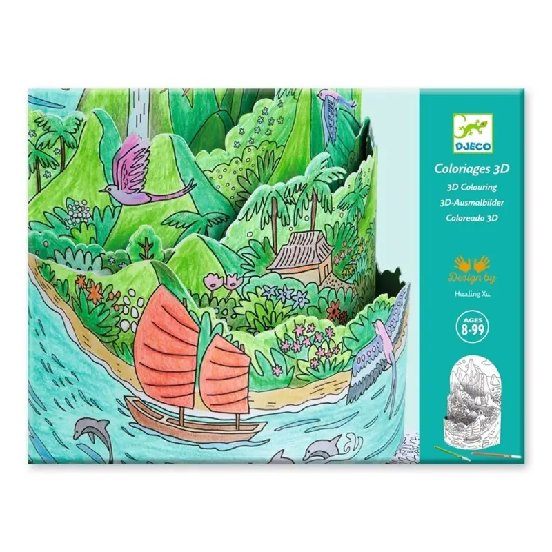 Diorama para colorear 3D
