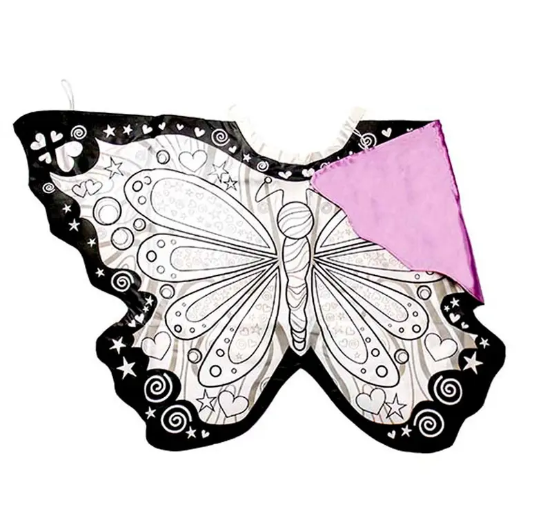 Disfraz capa para colorear Mariposa