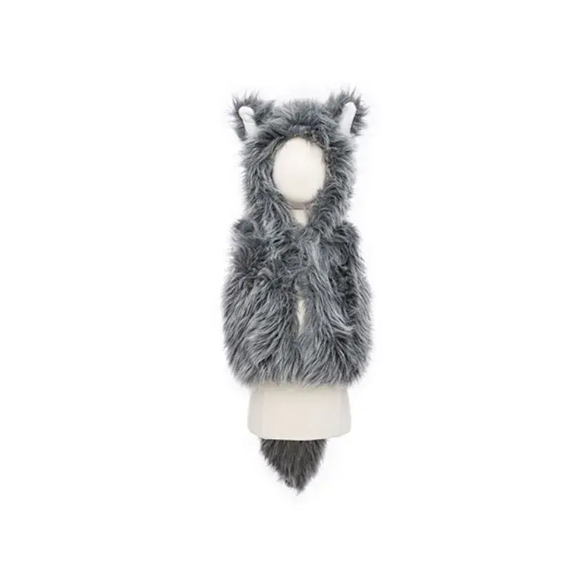 Disfraz chaleco Lobito con guantes