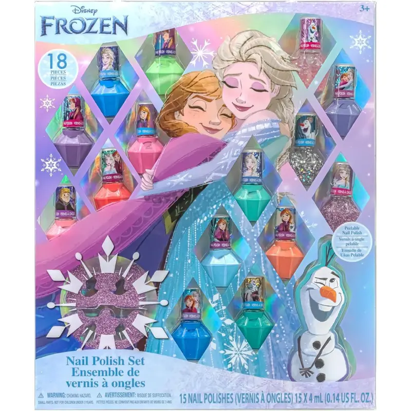 Disney Frozen Set de Esmaltes de Uñas para Niñas 18 Piezas