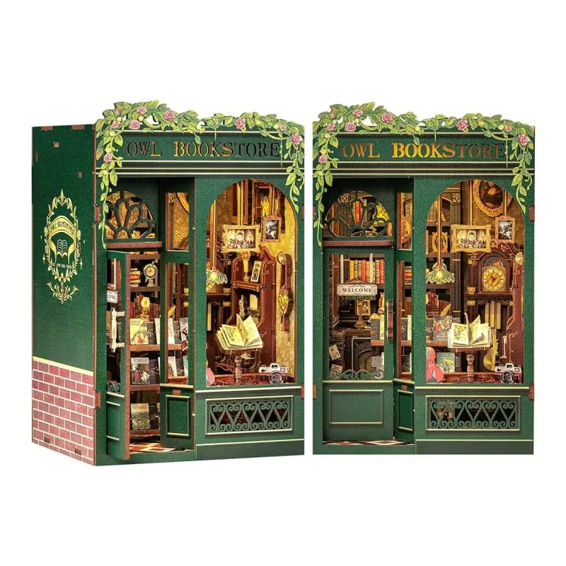 DIY Book Nook Kit - Book Journey - Owl Bookstore