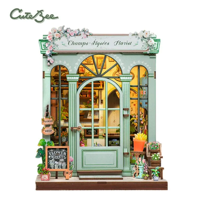 DIY Miniature House - City Walk - Champs Elysees Florist