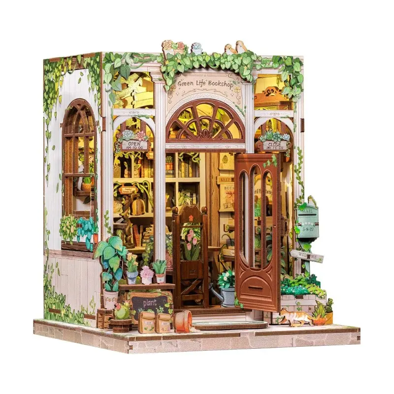 DIY Miniature House - City Walk - Green Life Bookshop