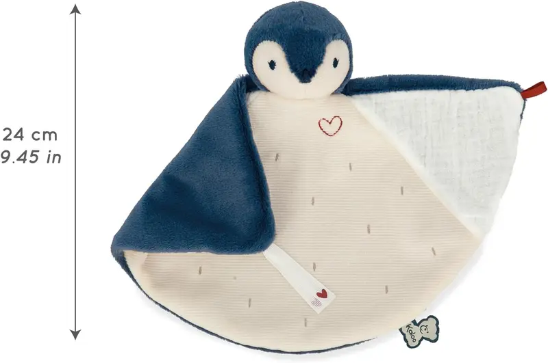 Doudou pinguino azul - manta de pinguino azul - kaloo k212003