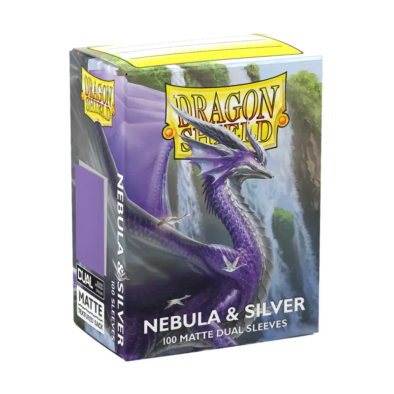 Dragon Shield - Standard Sleeves - Dual Matte Nebula & Silver (100 Sleeves)
