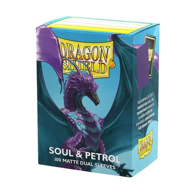 Dragon Shield - Standard Sleeves - Dual Matte Soul & Petrol (100 Sleeves)