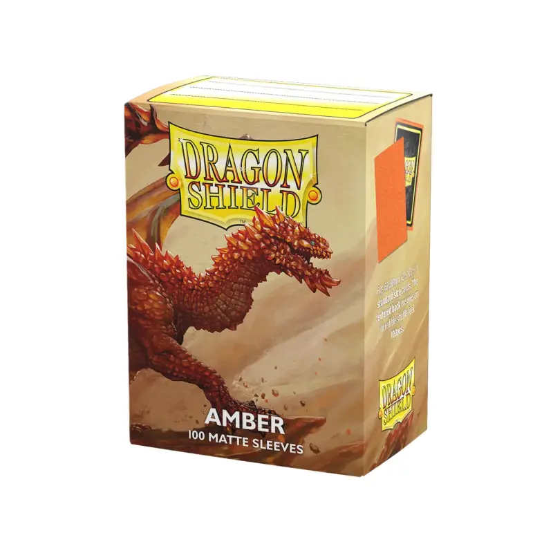 Dragon Shield - Standard Sleeves - Matte Amber (100 Sleeves)