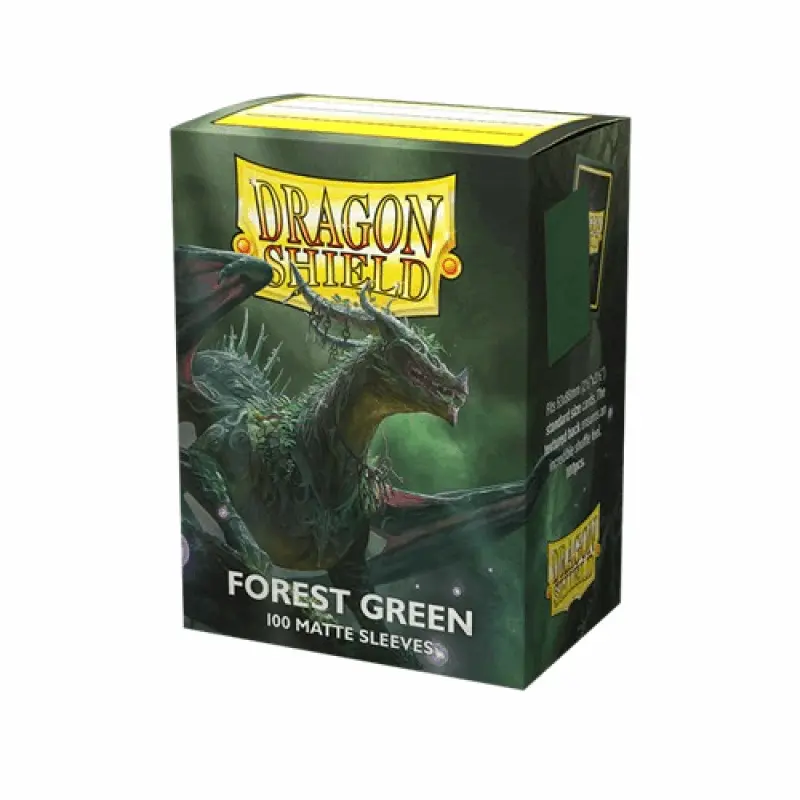 Dragon Shield - Standard Sleeves - Matte Forest Green (100 Sleeves)