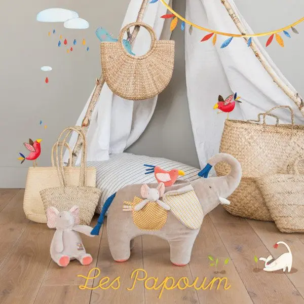 Elefante de actividades - Les Papoum - Moulin Roty