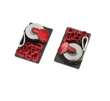 Embellecedor de Cuerda y Cadena Rojo