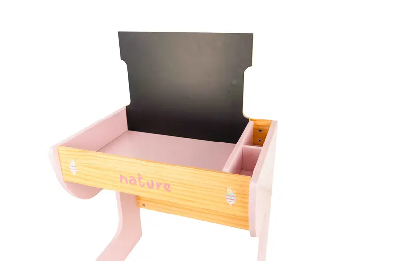 Escritorio Infantil Nature con Pizarra y Banco Baúl Muñecas Arias | Ref. 21594