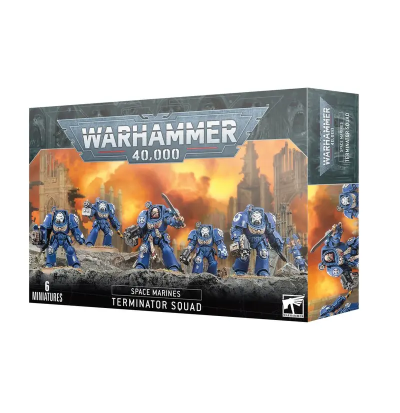 Escuadra de Exterminadores Space Marines Warhammer 40,000 - 6 Miniaturas para Montar y Pintar | Ref. 48-90