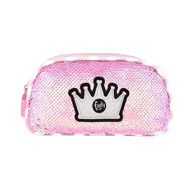 Estuche Corona Lentejuelas Reversibles con Luz LED Footy FO000256