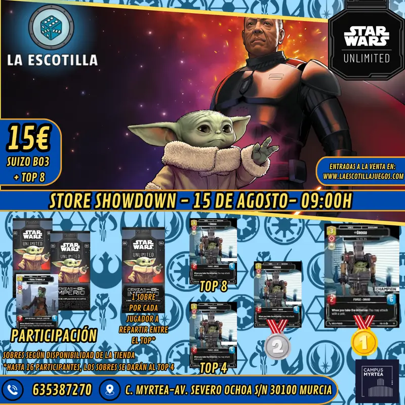 [EVENTO] Star Wars Unlimited - Store Showdown - Cenizas del Imperio - 15/08/2026 - 09