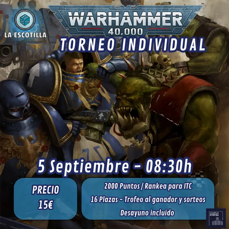 [EVENTO] Torneo Individual 40K - 5 de Septiembre
