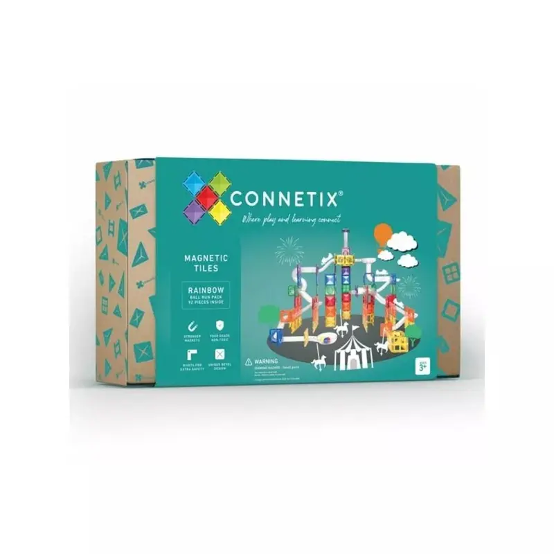 EXPANSIÓN Tobogán colores RAINBOW 92 piezas-Connetix