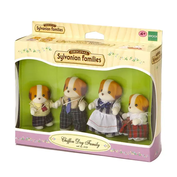 Familia Perros Chifon Sylvanian Families - Epoch 5000