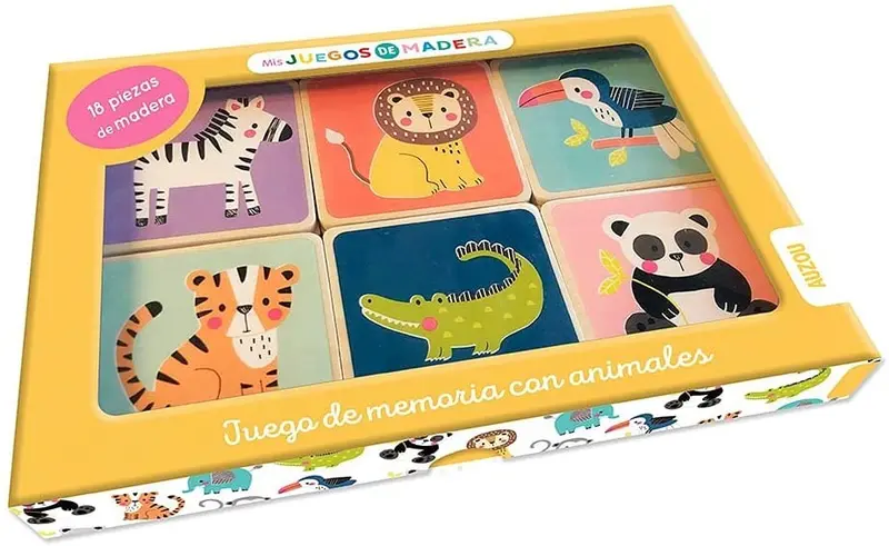 Fichs de animales en madera - Auzou 9301