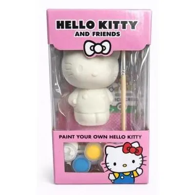 Figura Hello Kitty para Pintar | Kit Creativo con Pinturas y Pincel