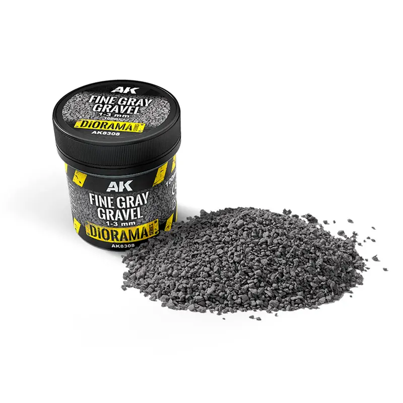 Fine Gray Gravel 1-3 Mm 100Ml - Dioramas - Vegetation