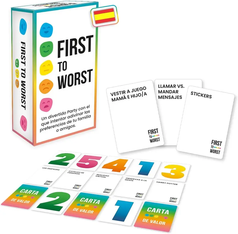 First to Worst Ludilo LU803881 | Juego de Cartas Cooperativo +8 Años