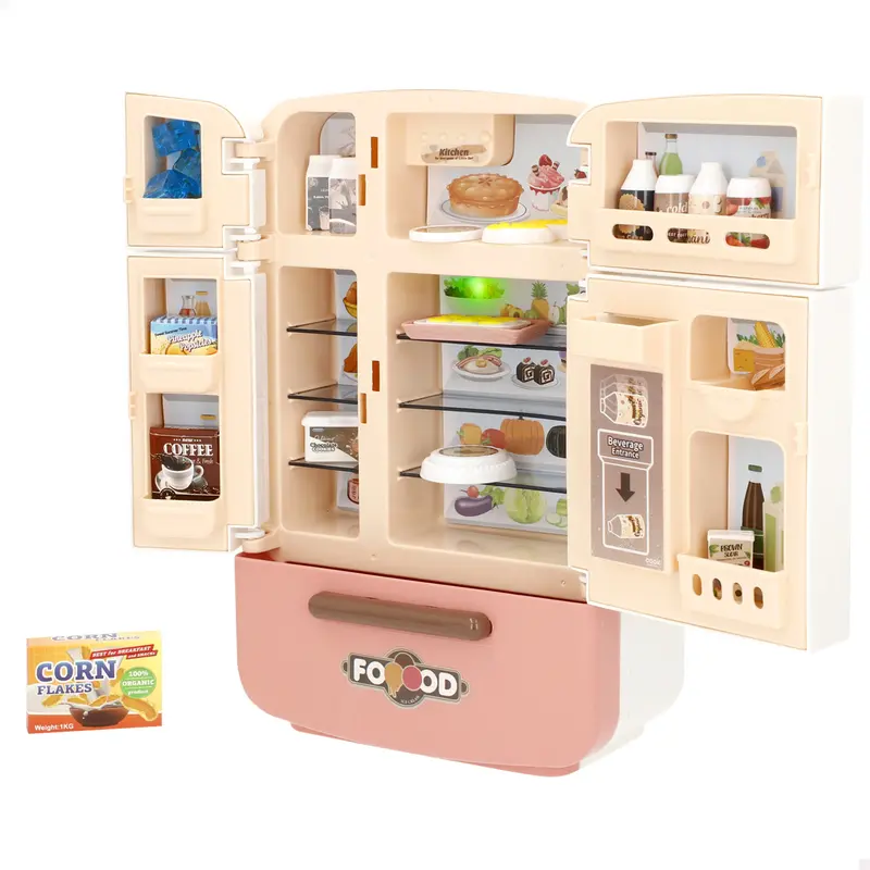 Frigorífico miniatura con alimentos luz y sonido My Mini World