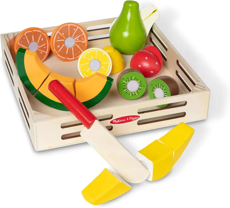Fruta de Madera para Cortar Melissa & Doug | 17 Piezas
