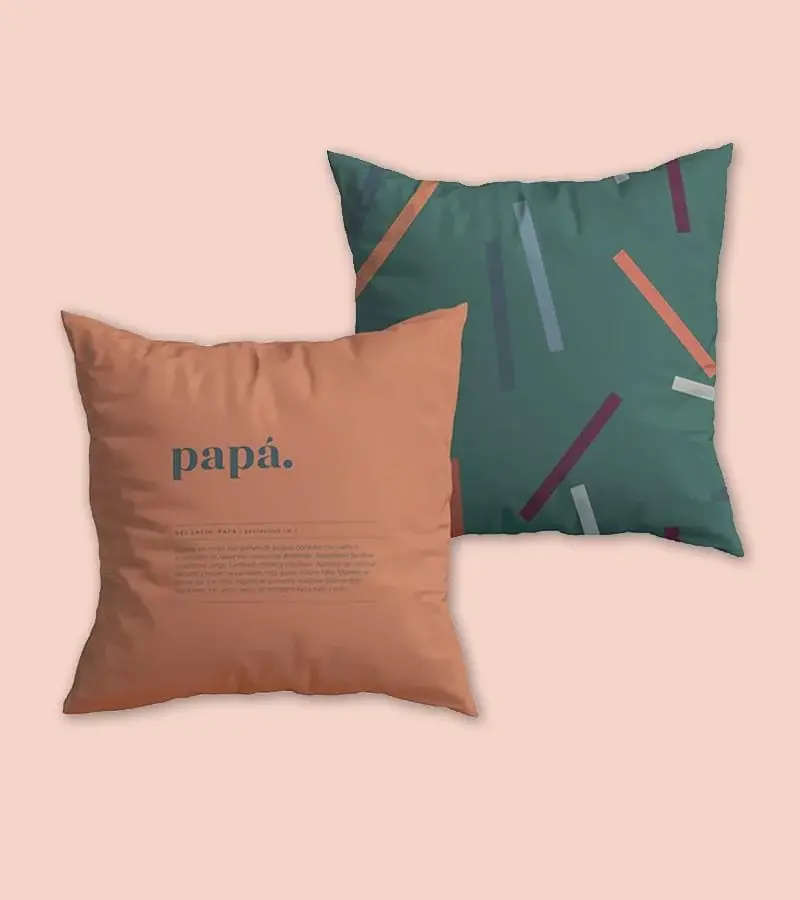 Funda de cojín "Papá extraordinario" Teja - UO