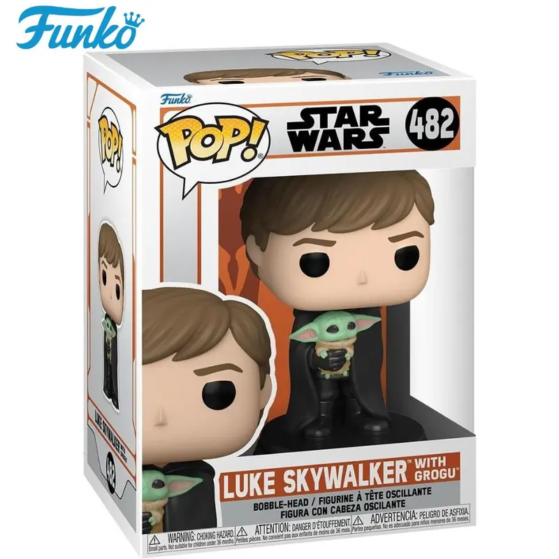 Funko Pop Luke Skywalker con Baby Yoda Mandalorian Star Wars