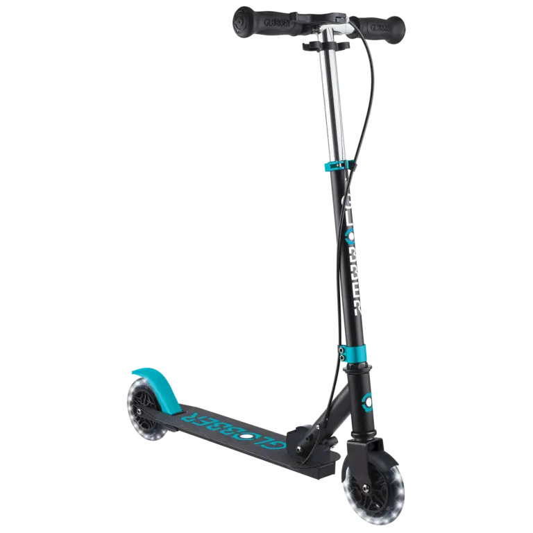 Globber Flow Element Junior Luces Azul – Patinete 2 Ruedas +3 Años con Luces