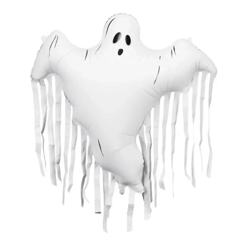 Globo Metalizado Fantasma con Flecos – 93 x 86 cm