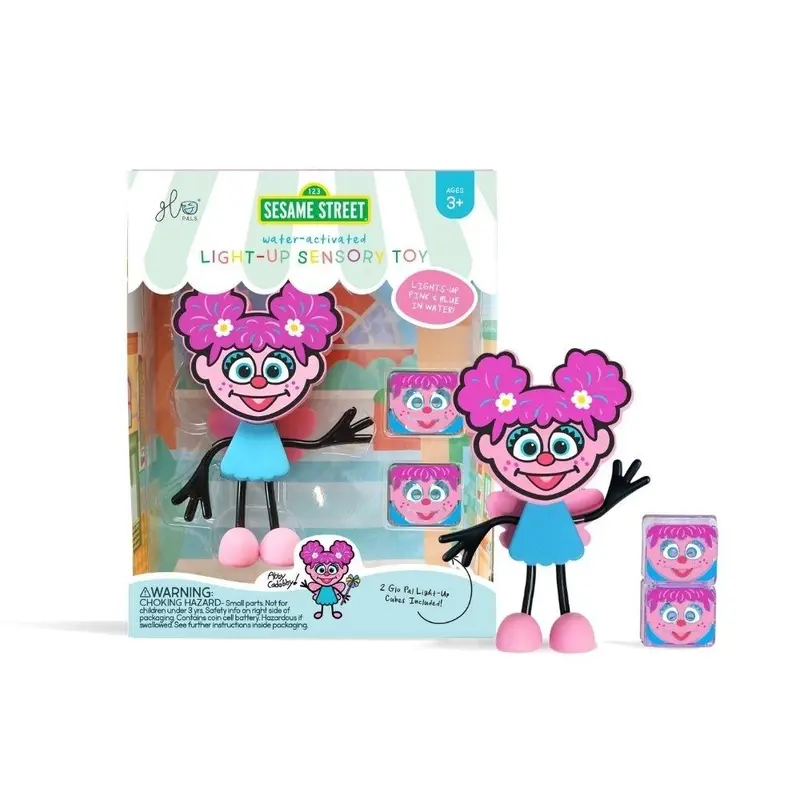 Glopals Set Personaje Abby Cadabby + 2 Cubos luz