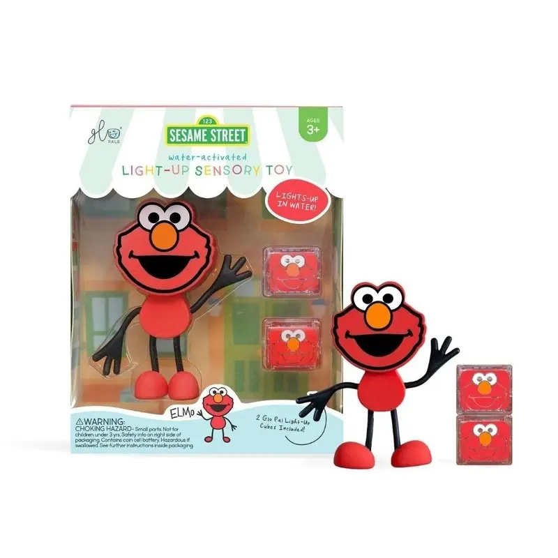 Glopals - Set Personaje Elmo + 2 Cubos luz