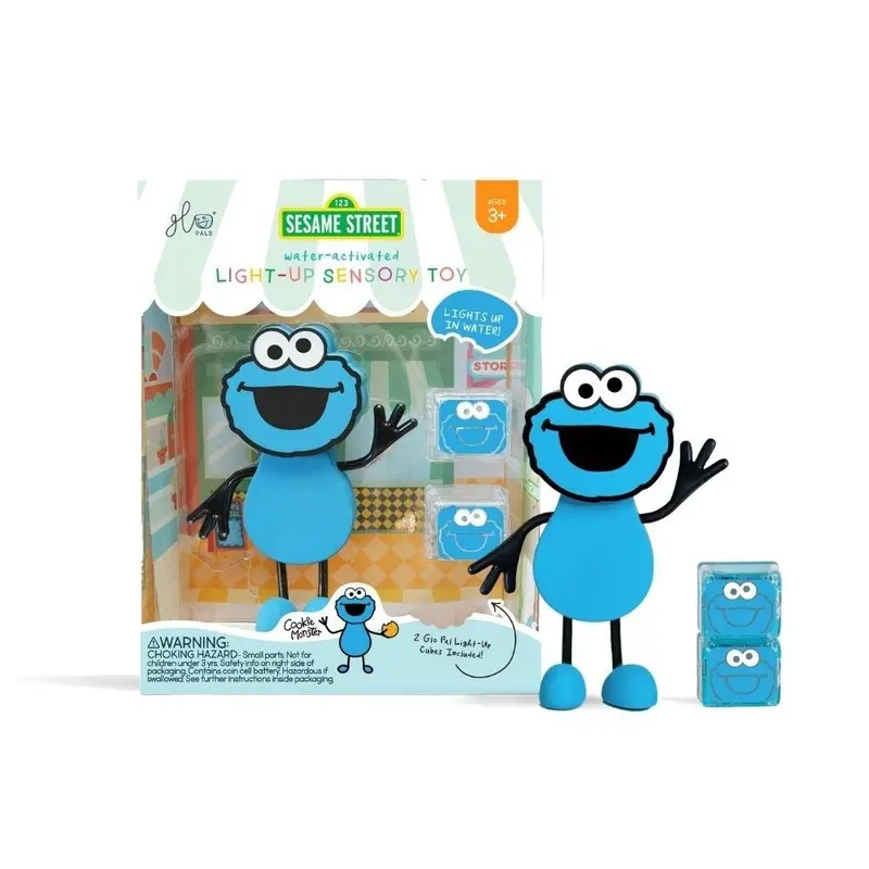 Glopals - Set Personaje Monstruo de las galletas + 2 Cubos luz