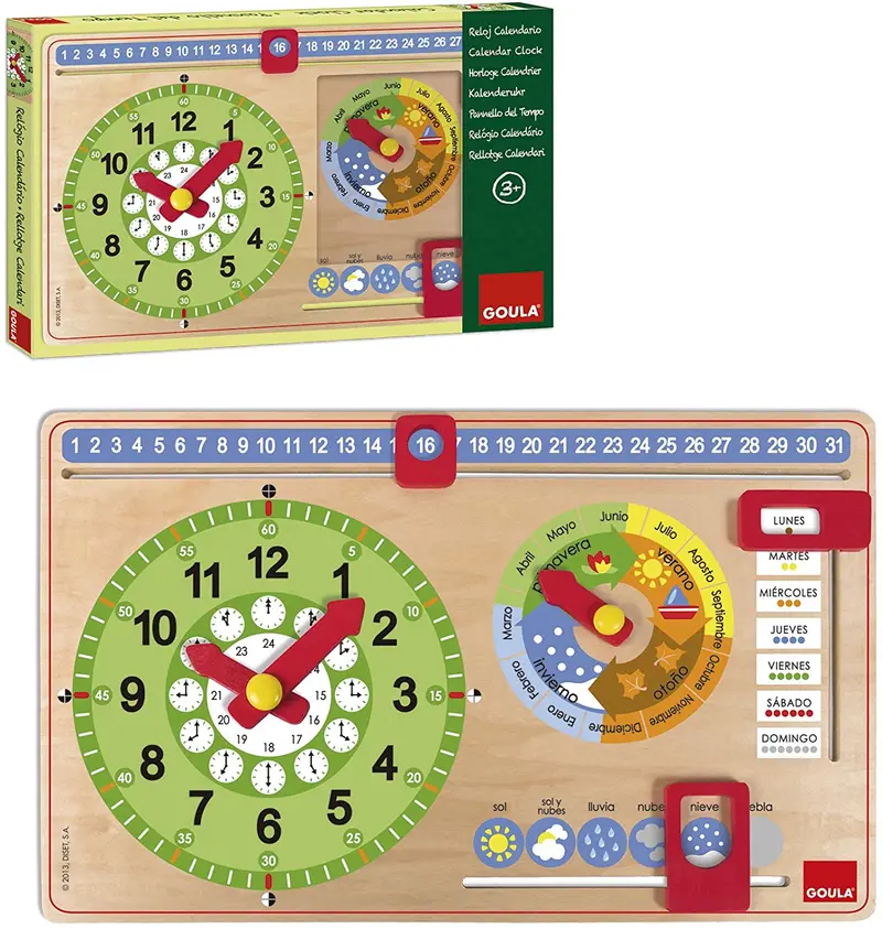 Goula Reloj Calendario en Español - Diset 51315