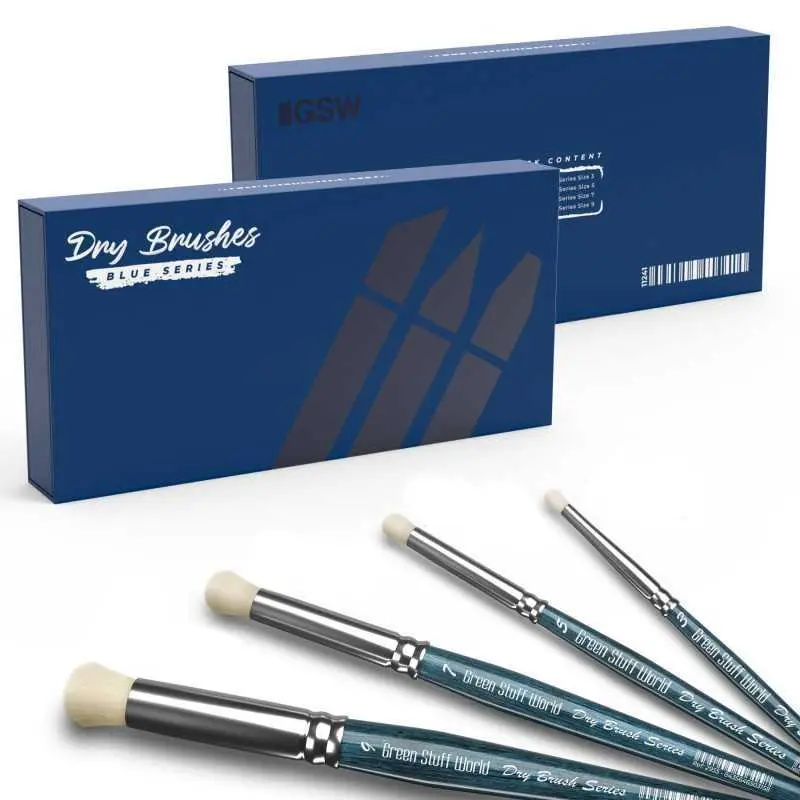 Green Stuff World - Set Pinceles Pincel Seco (Blue Series)