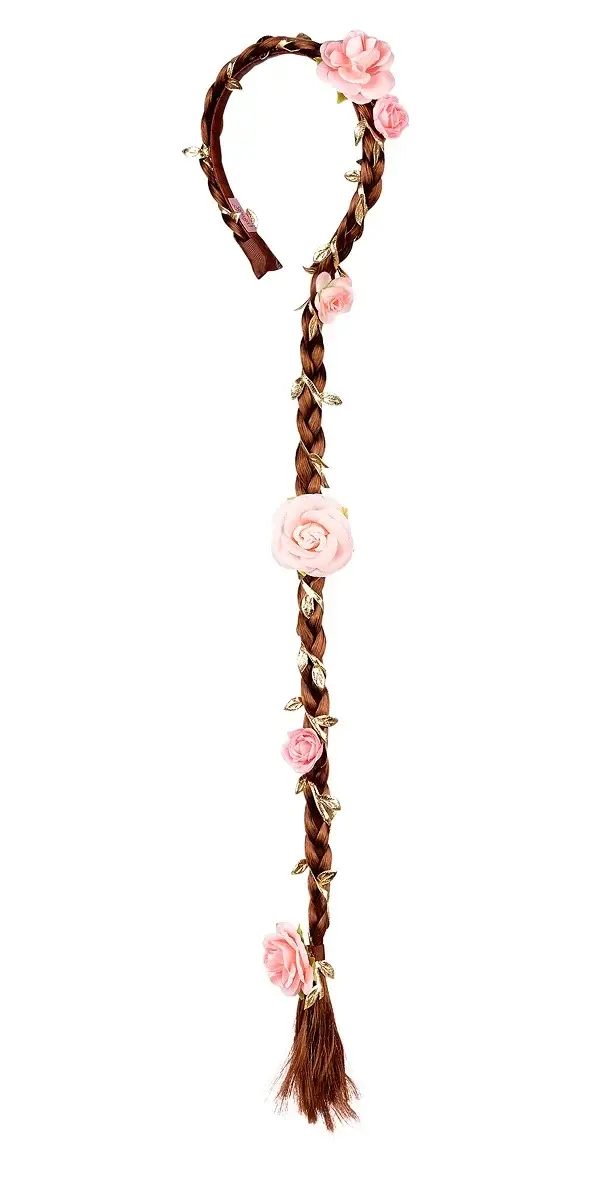 Hairband Taylor, brown with flowers