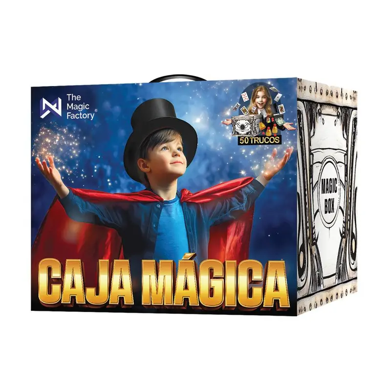 Hanky Panky Magic Box, Caja de Magia con 50 Trucos y DVD Tutorial para Niños +6 años