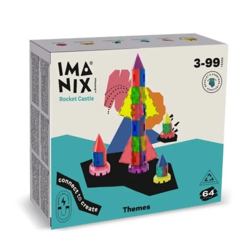 Imanix Rocket Castle 64 piezas - Braintoys