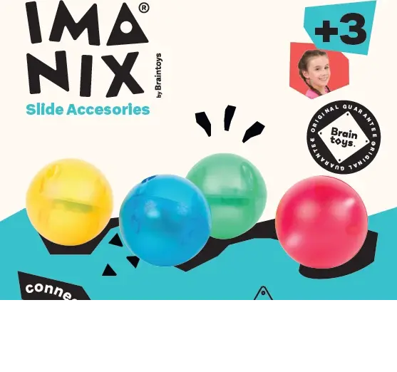 Imanix Tobogán 4 IMABALLS Led - Braintoys
