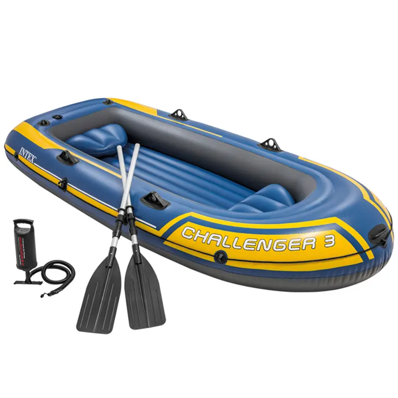 INTEX Barca hinchable challenger 3 con remos 295x137x43 cm
