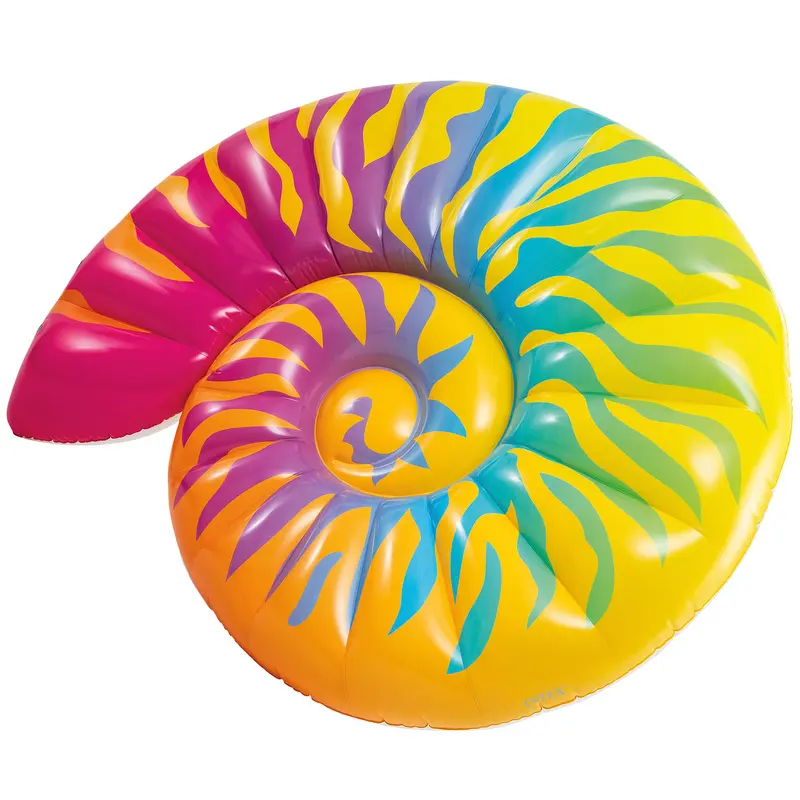 INTEX Colchoneta hinchable caracola multicolor