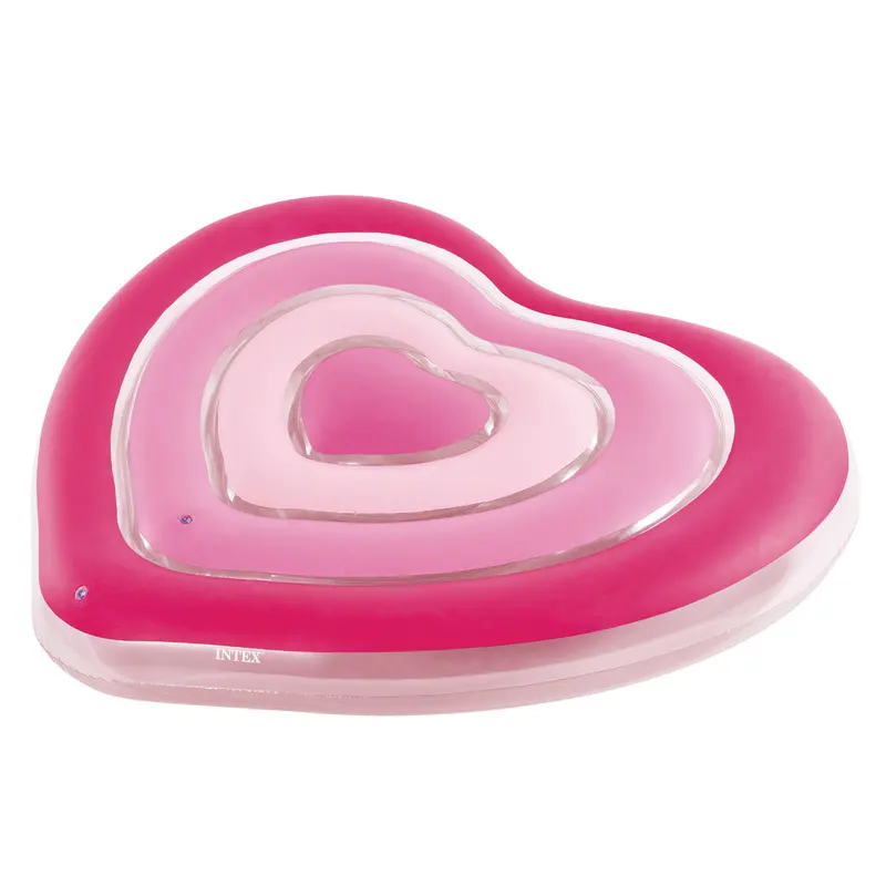 INTEX Colchoneta hinchable corazón 135x25x155 cm