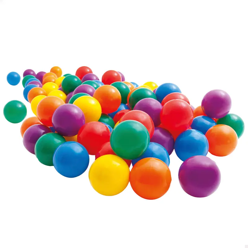 INTEX Pack 100 bolas multicolor 8 cm diámetro