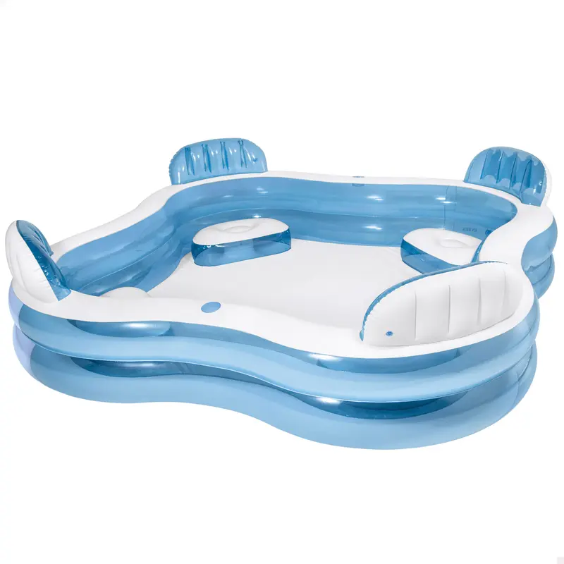 INTEX Piscina hinchable con asientos 229x229x66 cm - 990 l