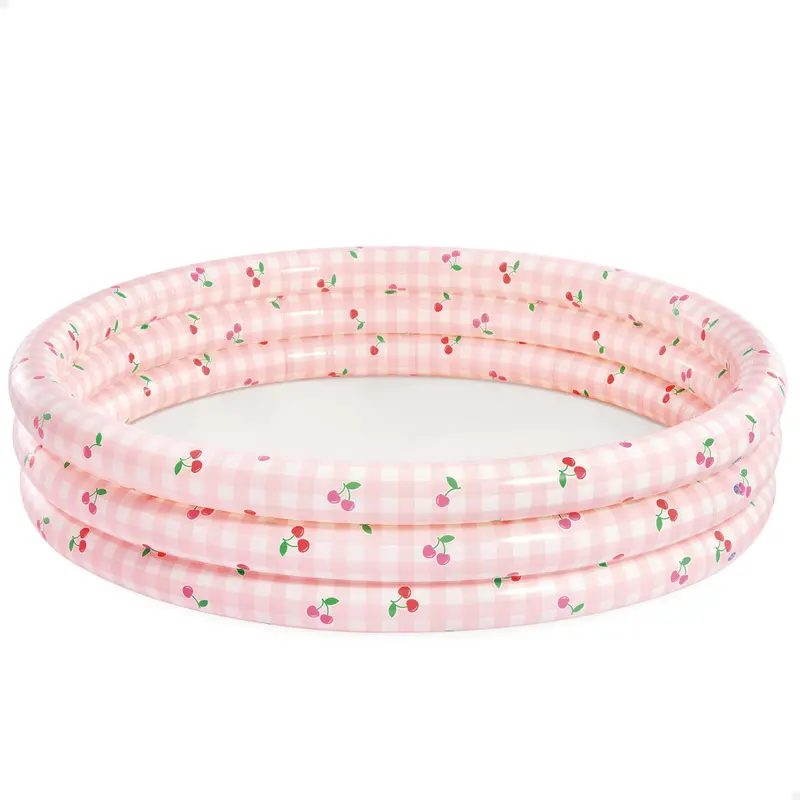 INTEX Piscina hinchable redonda cuadros vichy y cerezas