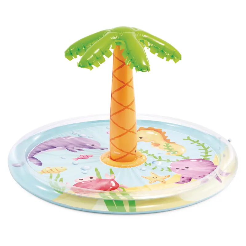 INTEX Piscina infantil hinchable Spray Palmera con rociador de agua