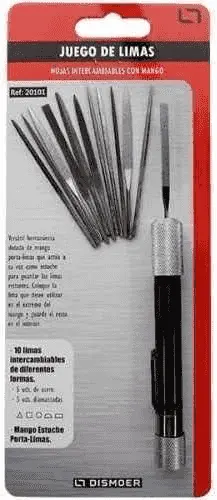 Juego 10 Limas Intercambiables con Mango