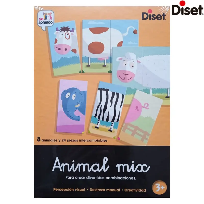 Juego Animal mix puzzle animales intercambiables Diset