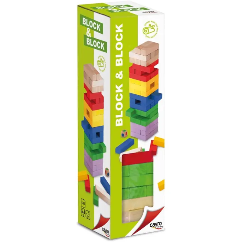 Juego Block & Block colores madera Cayro